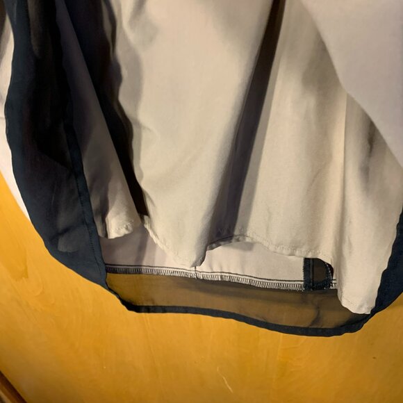 Worthington Beige with Black Mesh inserts dress, size 6 - Picture 3 of 4